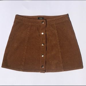 Forever 21 Brown Corduroy Skirt